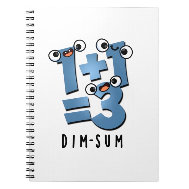 Carnet Dim Sum Drôle de mathématiques Food Pun  (Devant)