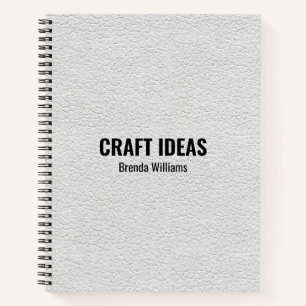 Carnet d'image en cuir blanc