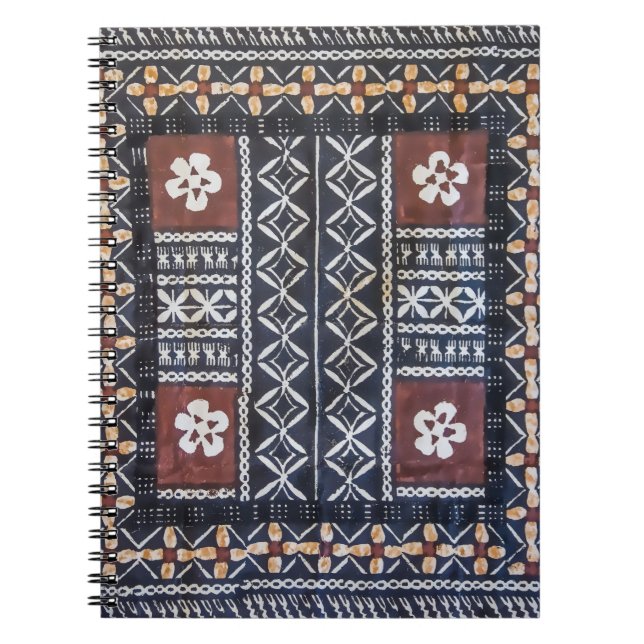 Carnet d'impression de tissu de Tapa des Fidji (Devant)