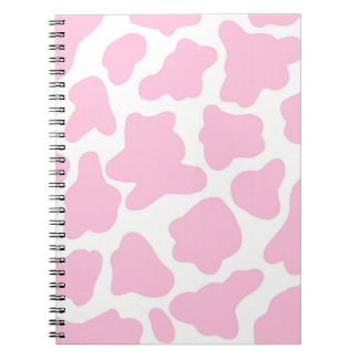 carnet d'impression de vache rose