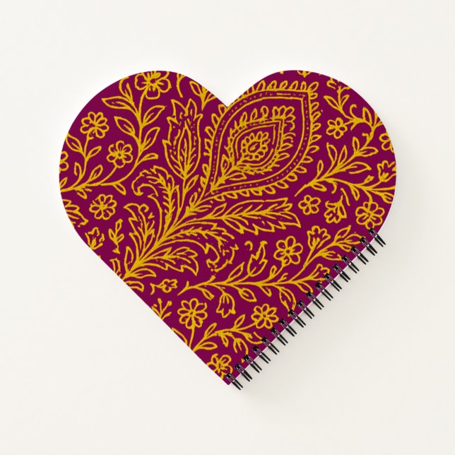 Carnet d'impression florale de Paisley Cute person (Dos)