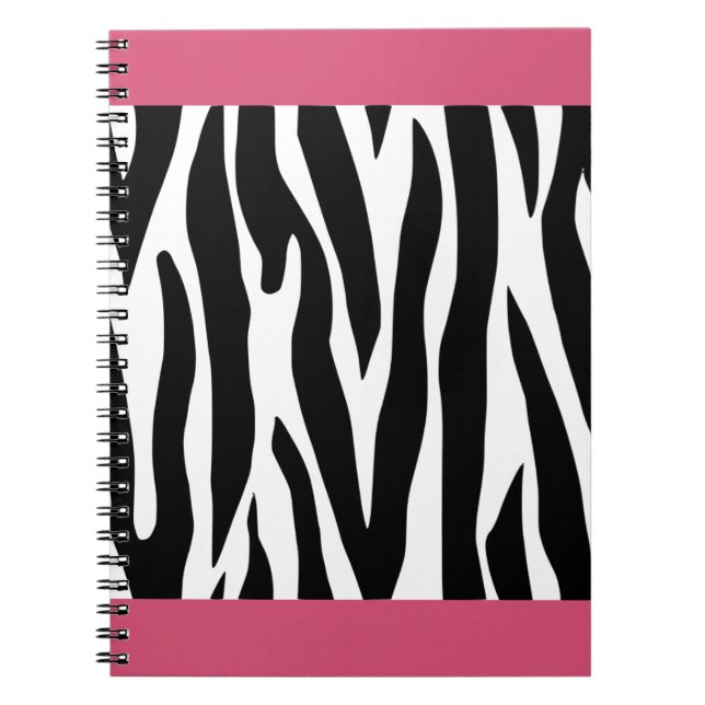 Carnet d'impression rose Zebra (Devant)