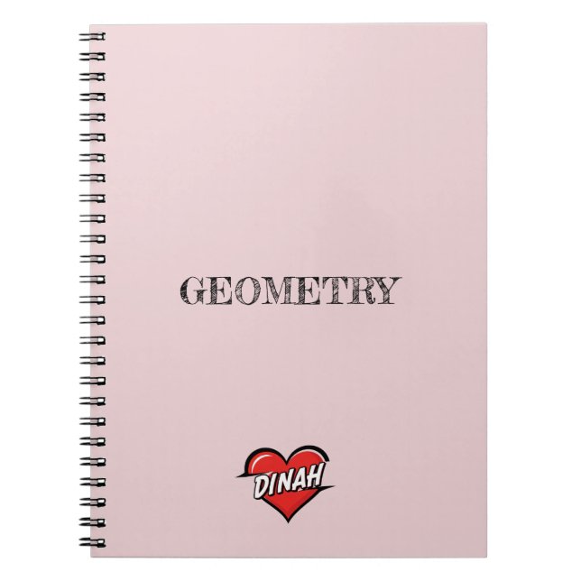 Carnet Dinah Heart Rose (Devant)