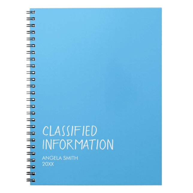 Carnet d'Informations Classifiées – Humour Noir Dr (Devant)