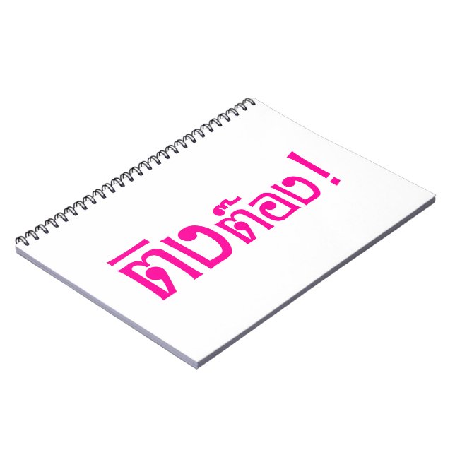 Carnet Dingue! ☆ Ting Tong en écriture thaïe ☆ (Côté gauche)