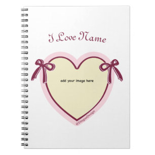 Carnet Dingus Bows & Heart Personnalisé