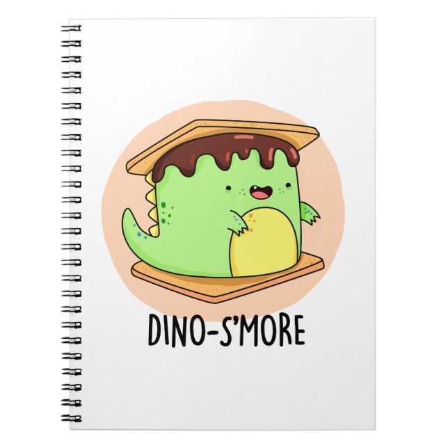 Carnet Dino-gâteau Fun Punaise de dinosaure S'more  (Devant)