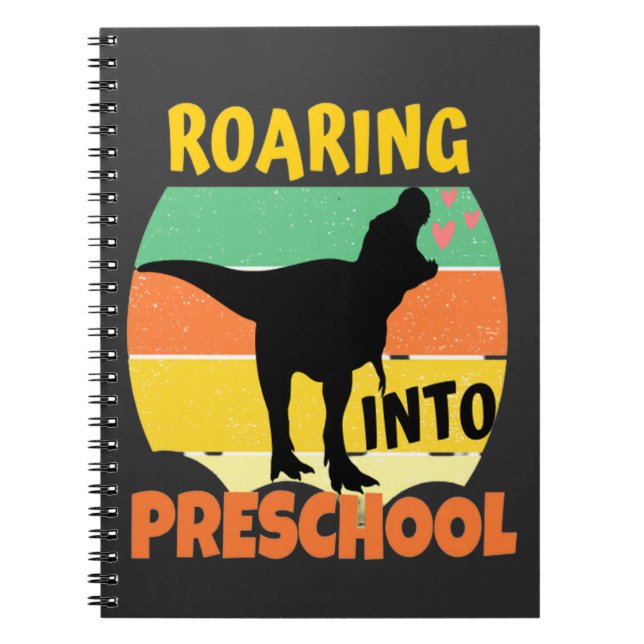 Carnet DINOSAUR cool - ROARING DANS LE PRESCHOOL (Devant)