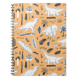 Carnet Dinosaur & Palm Feuilles : Motif amusant