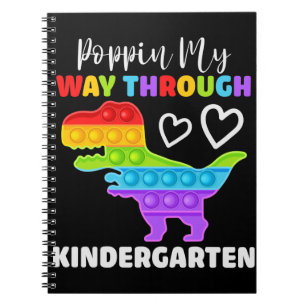 Carnet Dinosaur Poppin My Way Through Kindergarten