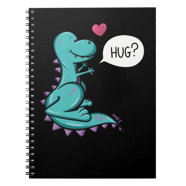 Carnet Dinosaur Trex câlin Dino (Devant)