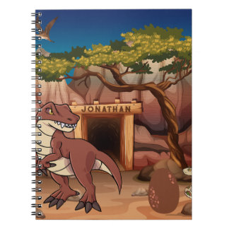 Carnet Dinosaure mignon personnalisé pour les enfants