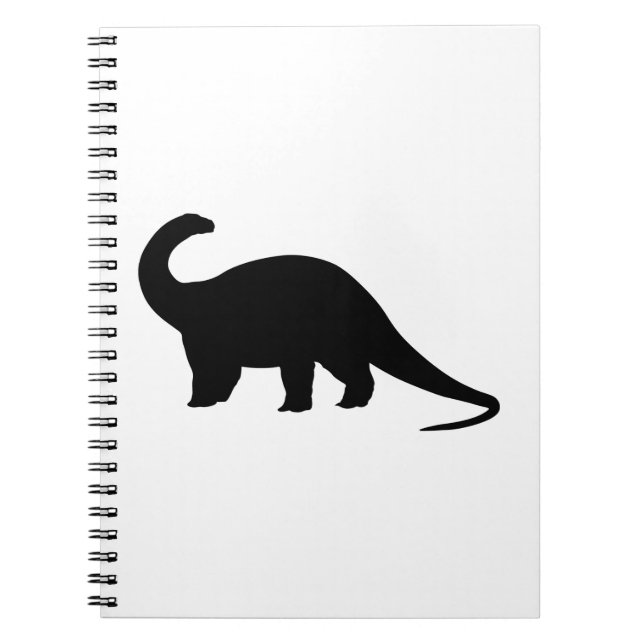 Carnet Dinosaure noir (Devant)