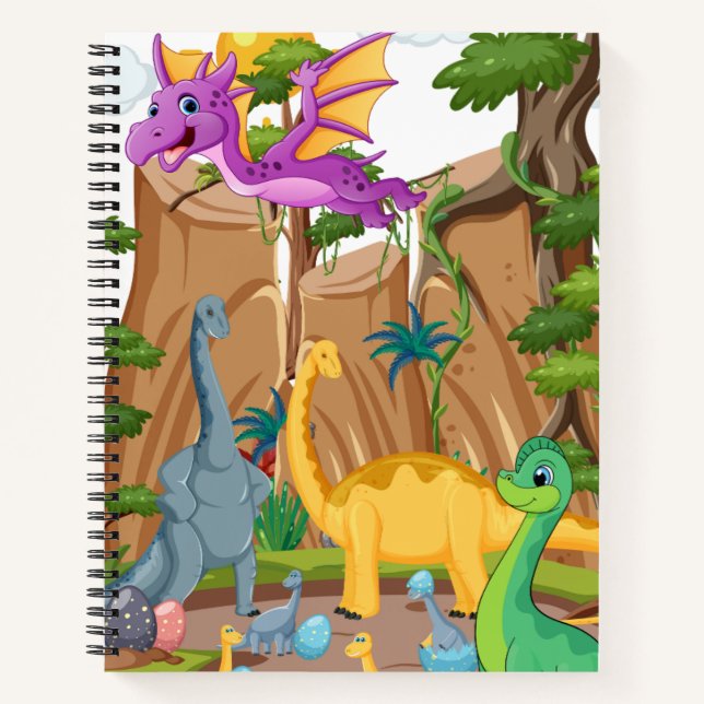 Carnet dinosaure pour enfants (Devant)