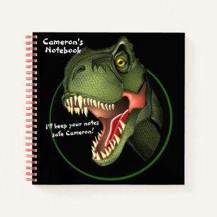 Carnet Dinosaure T-Rex personnalisé
