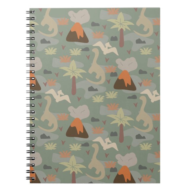 Carnet Dinosaures et volcans camouflés (Devant)