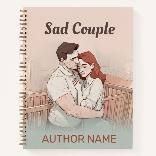 Carnet d'inspiration de couverture de livre triste (Devant)
