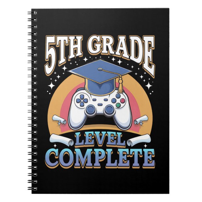 Carnet Diplômé de 5e année Niveau Complète Diplômé de jeu (Devant)