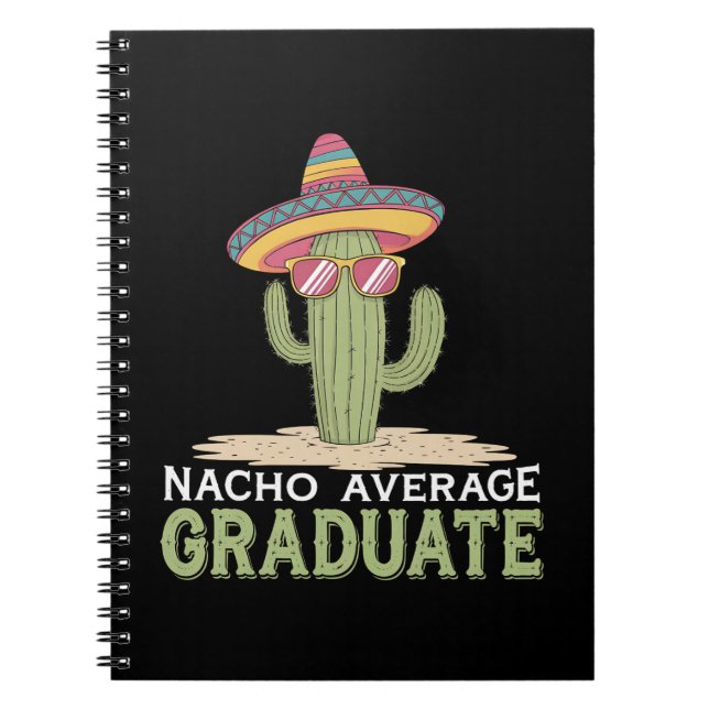 Carnet Diplômé Nacho Moyen Cactus Graduation Mexicain (Devant)