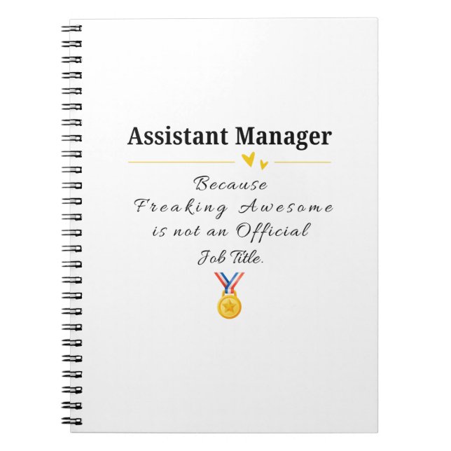 Carnet Directeur adjoint (Devant)