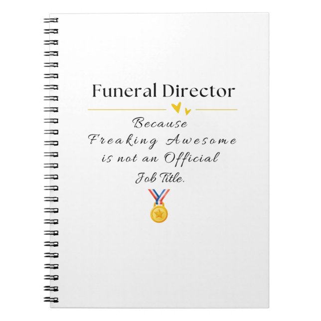 Carnet directeur de funérailles (Devant)