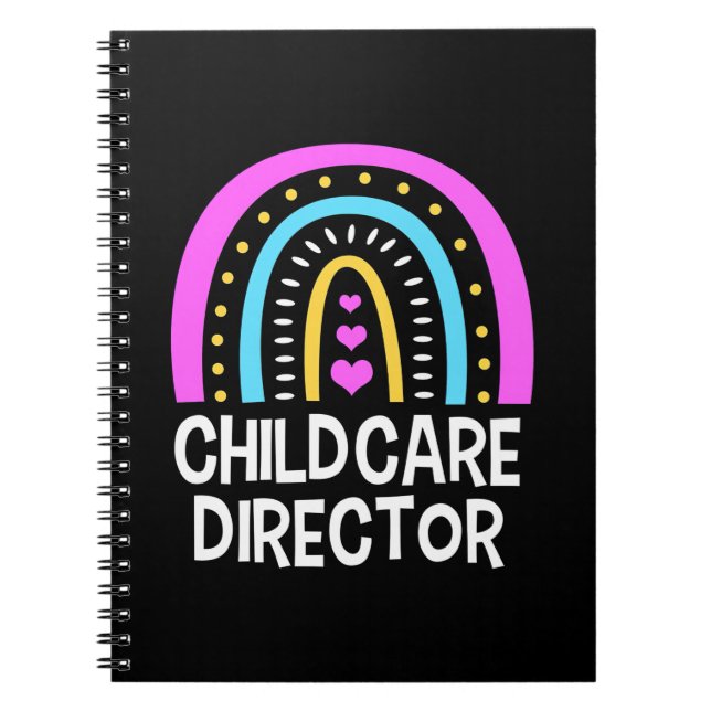 Carnet Directeur de garderie d'enfants enseignant (Devant)