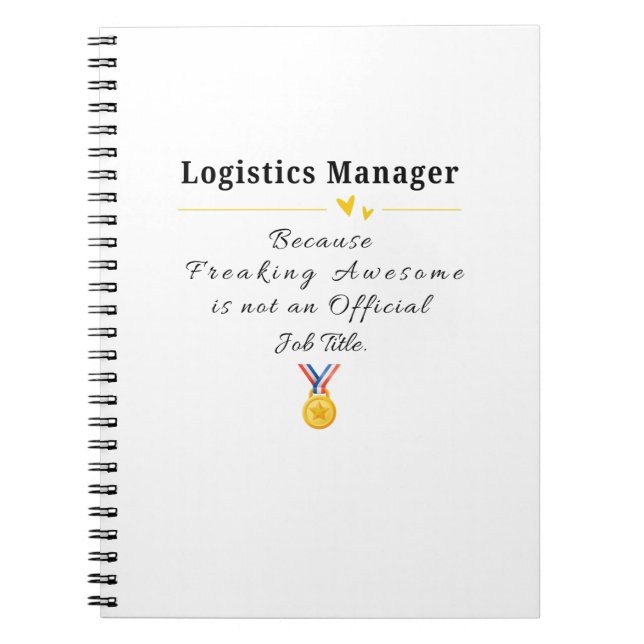 Carnet Directeur de la logistique (Devant)