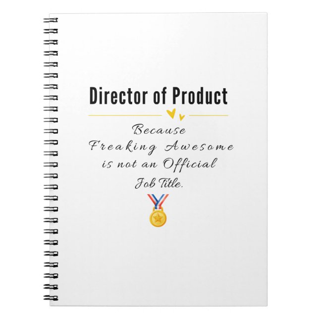 Carnet Directeur de produit (Devant)