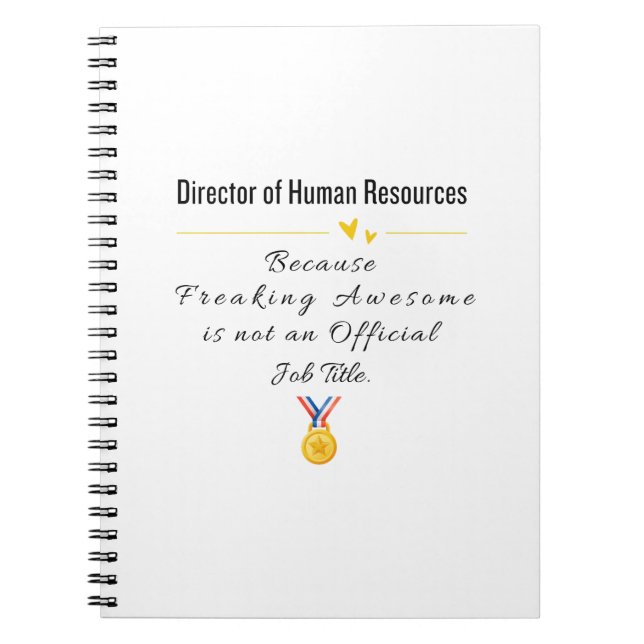 Carnet Directeur des ressources humaines (Devant)