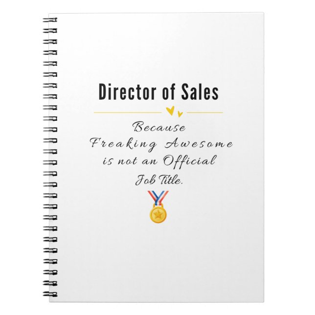 Carnet Directeur des ventes (Devant)