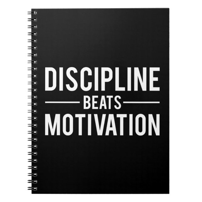 Carnet Discipline bat Motivation - Inspiration (Devant)