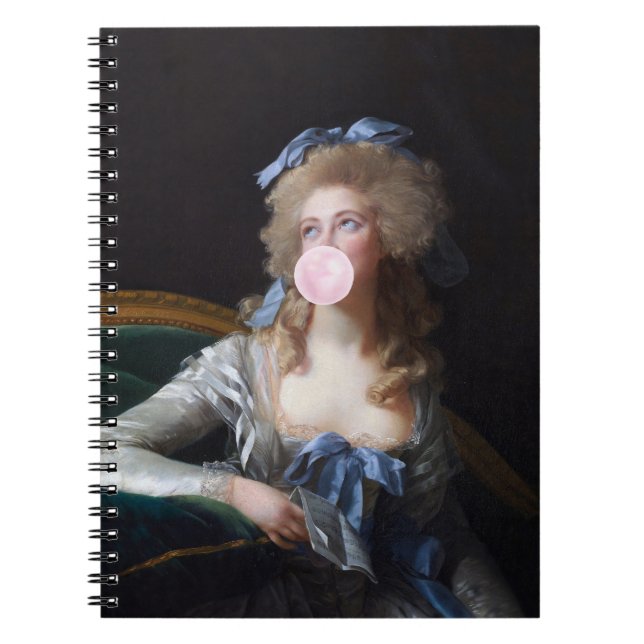 Carnet Discrète au bubble gum rose (Devant)