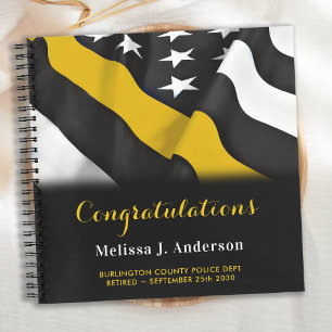 Carnet Dispatcher Retraite Thin Gold Line Party Invité