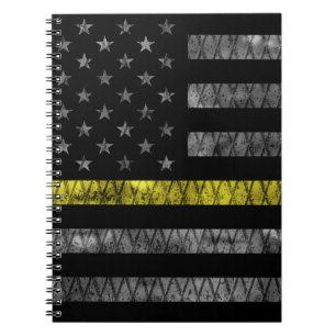 Carnet Dispatcher Thin Yellow Line Flag