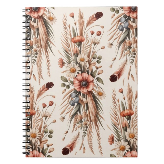 Carnet Disposition Florale Verticale (Devant)