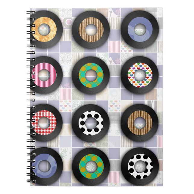 Carnet Disques Fun 45 Musique Nostalgique Mignonne (Devant)