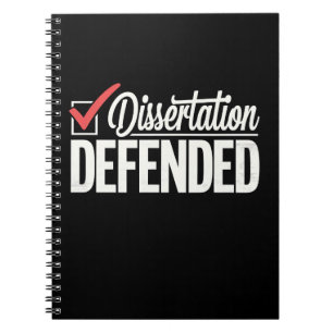 Carnet Dissertation Défendu Doctorat Diplômé