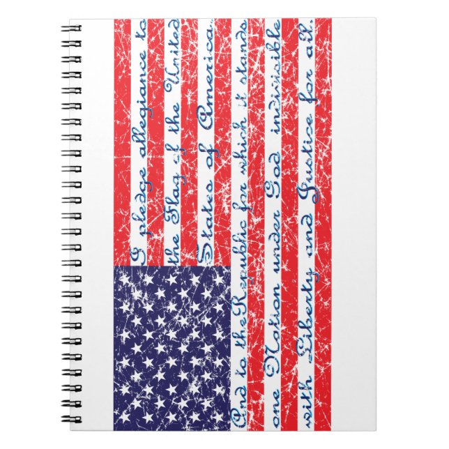 Carnet Distressed-Drapeau (Devant)