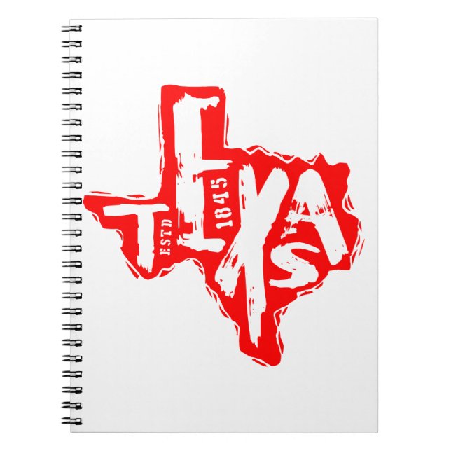 Carnet Distressed Texas  #USAPatriotGraphics  © (Devant)