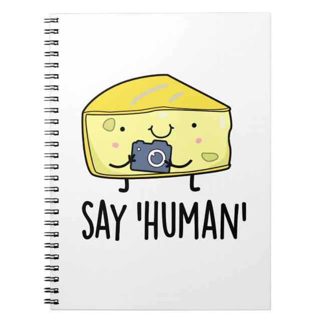 Carnet Dites Human Funny Photographe Pun au fromage (Devant)