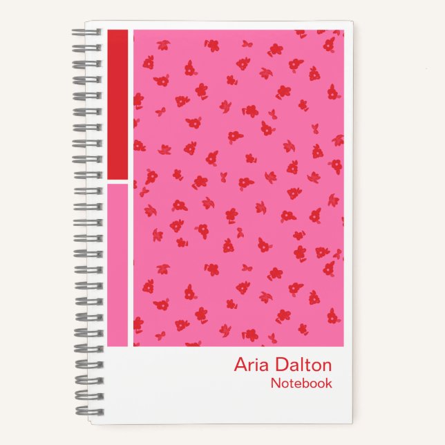 Carnet Ditsy Floral Vertical Palette Notebook (Recto)