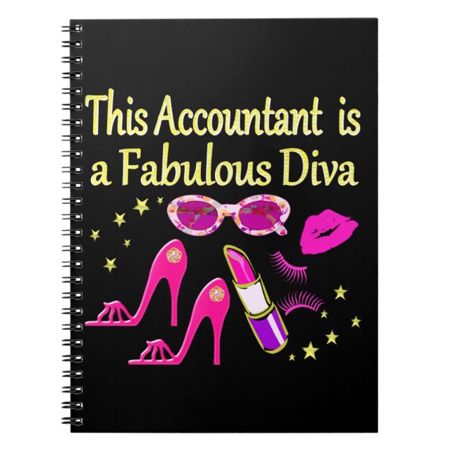 CARNET DIVA COMPTABLE DIVA FABULEUX (Devant)