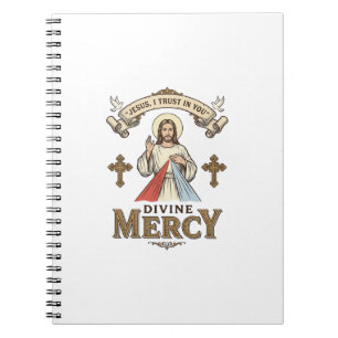 Carnet Divine Mercy Jésus Gravure Vintage Chemise Religie