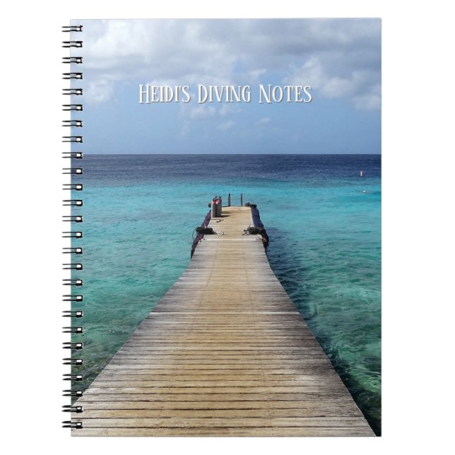 Carnet Diving Notebook (customizable text) (Devant)