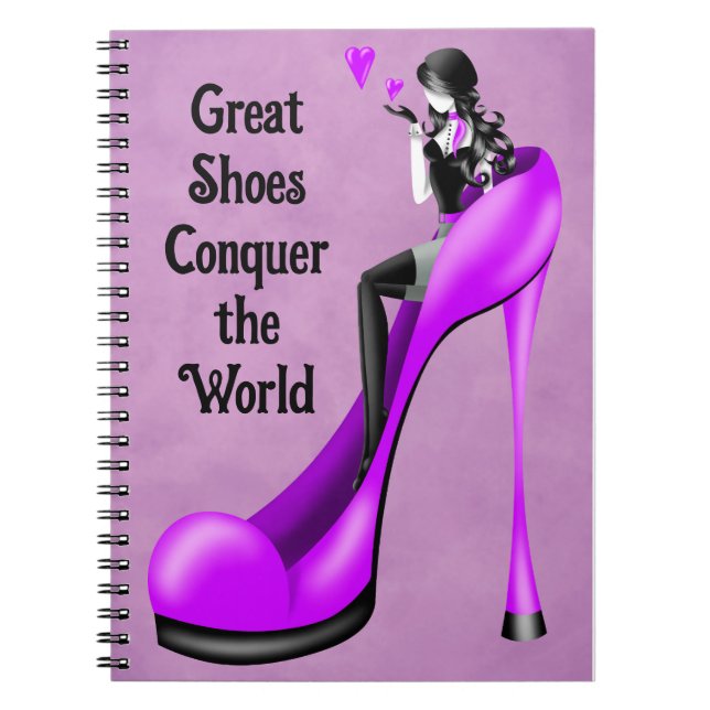 Carnet Divinité de la mode en talons aiguilles   (Devant)