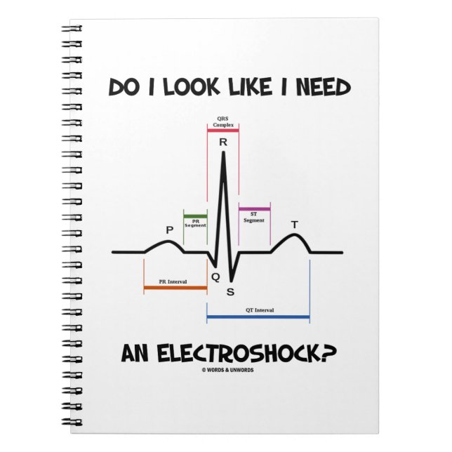 Carnet Do I Look Like I Need An Electroshock ? ECG (Devant)