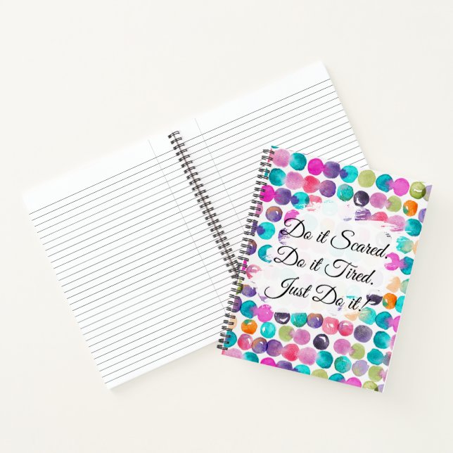 Carnet Do It Scared Motivational Routines & Habits (Intérieur)
