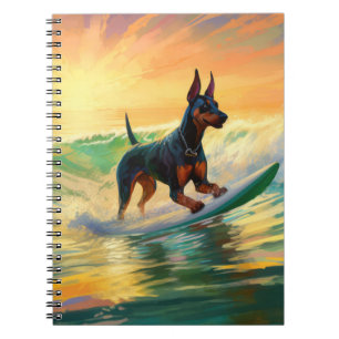 Carnet Doberman Beach Surf Peinture