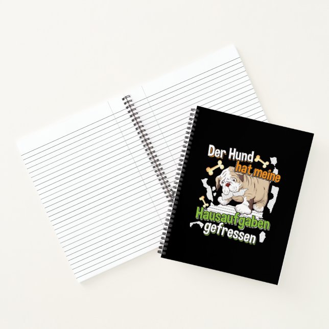 Carnet Dog Ate My Homework - Apprendre le devis allemand (Intérieur)