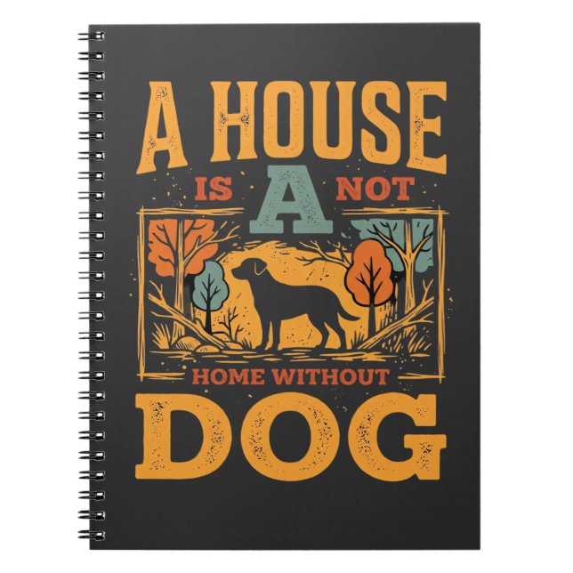 Carnet Dog Home Vintage House (Devant)